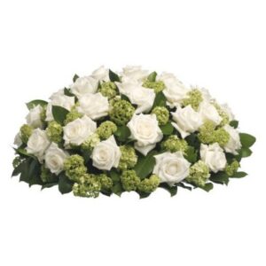 rouwbiedermeier witte bloemen bestellen