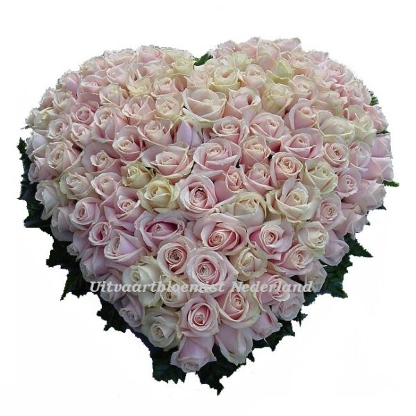 Rouwhart roze rozen excellent