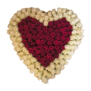 rouwhart met liefde gegeven