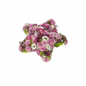 klein en teder ster met bloemen